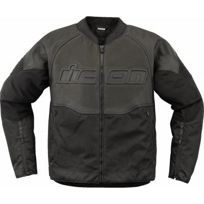 Geaca moto ICON Overlord3™ CE Leather BLACK