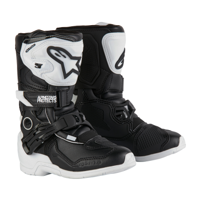 Cizme motocross pentru copii ALPINESTARS Tech 3S KIDS WHT/BLK