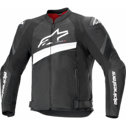 Geaca moto ALPINESTARS T-GP R V4 Airflow BLACK/WHITE