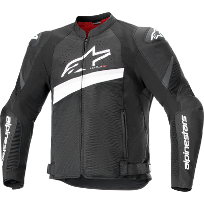 Geaca moto ALPINESTARS T-GP R V4 Airflow BLACK/WHITE