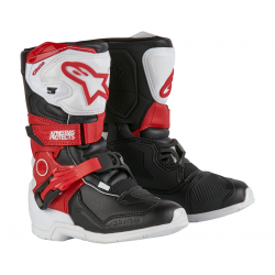 Cizme motocross pentru copii ALPINESTARS Tech 3S KIDS WT/BK/R Cizme motocross pentru copii ALPINESTARS Tech 3S KIDS WT/BK/R