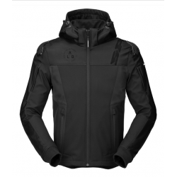 Geaca moto din textil SPIDI HOODIE WARRIOR BLACK