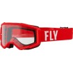 Ochelari motocross FLY RACING Focus Red/White - Clear Lens thumb