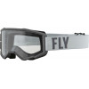 Ochelari motocross FLY RACING Focus Grey/Dark Grey - Clear Lens