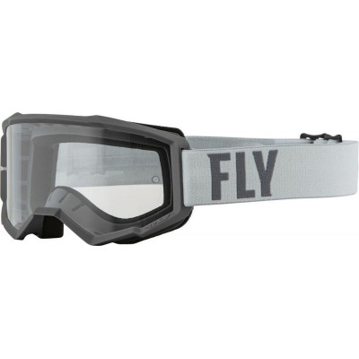 Ochelari motocross FLY RACING Focus Grey/Dark Grey - Clear Lens