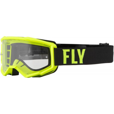 Ochelari motocross FLY RACING Focus Hi-Vis/Black - Clear Lens
