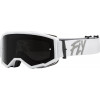 Ochelari motocross FLY RACING Zone White W/ Dark Smoke/Smoke Lens