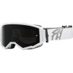 Ochelari motocross FLY RACING Zone White W/ Dark Smoke/Smoke Lens thumb