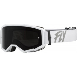 Ochelari motocross FLY RACING Zone White W/ Dark Smoke/Smoke Lens