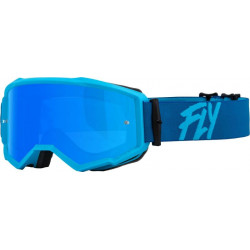 Ochelari motocross FLY RACING Zone Blue W/ Sky Blue Mirror/Smoke Lens