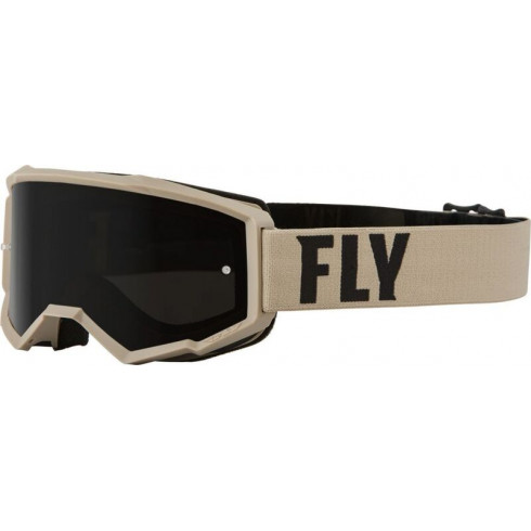 Ochelari motocross FLY RACING Focus Sand Khaki/Brown - Dark Smoke Lens