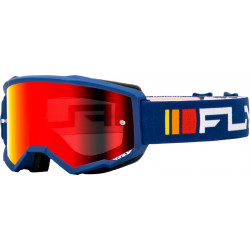 Ochelari motocross FLY RACING Zone Navy/White - Red/Smoke Lens