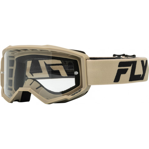 Ochelari motocross FLY RACING Focus Khaki/Black- Clear Lens