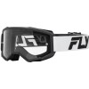 Ochelari motocross FLY RACING Focus 24 White/Black - Clear Lens