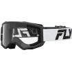 Ochelari motocross FLY RACING Focus 24 White/Black - Clear Lens thumb