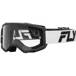 Ochelari motocross FLY RACING Focus 24 White/Black - Clear Lens