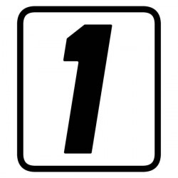 Sticker cu numar BARRACUDA - 1