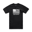 Tricou ALPINESTARS TEE CSF FLAG BLACK/WHITE thumb