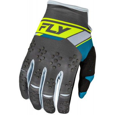 Manusi motocross FLY RACING Kinetic Prix- Charcoal/Hi-Vis