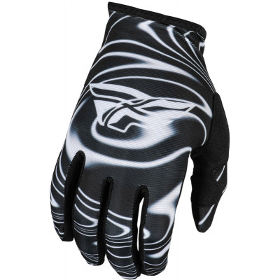 Manusi motocross FLY RACING Lite Warped- Black/White