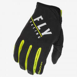 Manusi motocross FLY RACING Windproof- Black/Neon Yellow