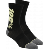Sosete MTB/Ciclism 100% RYTHYM MERINO BLACK/YELLOW