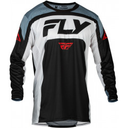 Bluza motocross FLY RACING Lite- Black/White/Denim Grey Bluza motocross FLY RACING Lite- Black/White/Denim Grey