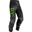Pantaloni motocross pentru copii FLY RACING Kinetic Prodigy-Charcoal/Neon Green/True Blue thumb