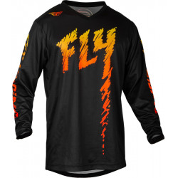 Bluza motocross pentru copii FLY RACING F-16 Riding - Black/Yellow/Orange