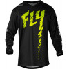 Bluza motocross pentru copii FLY RACING F-16 Riding - Black/Neon Green/Light Grey