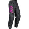 Pantaloni motocross pentru copii FLY RACING F-16 Riding- Grey/Charcoal/Pink