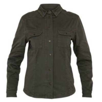 Camasa moto pentru femei JOHN DOE MOTOSHIRT OLIVE