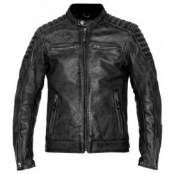 Geaca din piele JOHN DOE Storm Perforated Leather BLACK