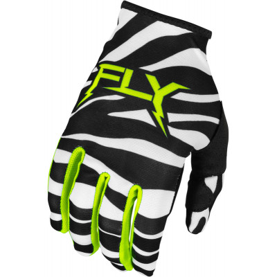 Manusi motocross pentru copii FLY RACING Lite Uncaged- Black/White/Neon Green