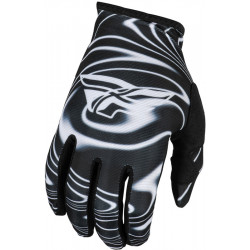 Manusi motocross pentru copii FLY RACING Lite Warped- Black/White