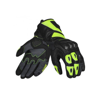 Manusi moto de piele SECA ATOM YELLOW
