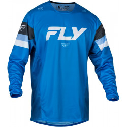 Bluza motocross pentru copii FLY RACING Kinetic Prix- Bright Blue/Charcoal/White