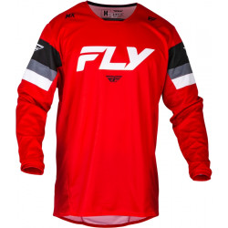 Bluza motocross pentru copii FLY RACING Kinetic Prix- Red/Grey/White Bluza motocross pentru copii FLY RACING Kinetic Prix- Red/Grey/White