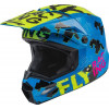 Casca cross pentru copii FLY RACING Kinetic Scan- Blue/Hi-Vis-Pink
