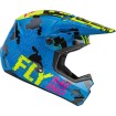 Casca cross pentru copii FLY RACING Kinetic Scan- Blue/Hi-Vis-Pink thumb