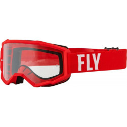 Ochelari motocross pentru copii FLY RACING Focus Red/White - Clear