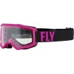 Ochelari motocross pentru copii FLY RACING Focus Pink/Black - Clear thumb