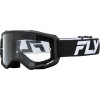 Ochelari motocross pentru copii FLY RACING Focus White/Black - Clear 