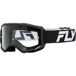 Ochelari motocross pentru copii FLY RACING Focus White/Black - Clear  Ochelari motocross pentru copii FLY RACING Focus White/Black - Clear