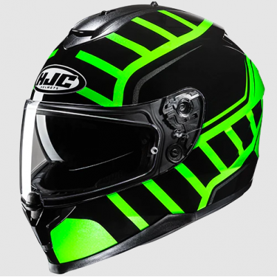 Casca HJC C70N HOLT BLACK/GREEN Casca HJC C70N HOLT BLACK/GREEN
