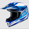 Casca motocross pentru copii HJC CL-XY II DRIFT WHITE/BLUE