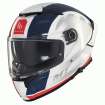 Casca MT THUNDER 4 SV TREADS C7 GLOSS WHITE/BLUE/RED thumb