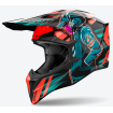 Casca motocross AIROH WRAAAP CYBER ORANGE/BLUE Casca motocross AIROH WRAAAP CYBER ORANGE/BLUE thumb
