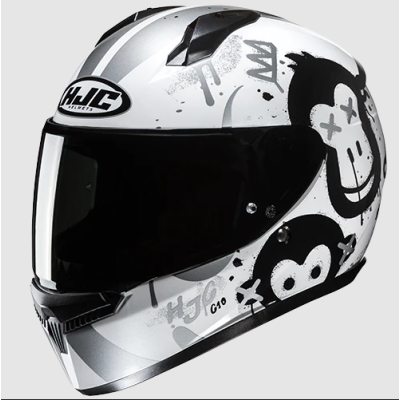 Casca pentru copii HJC C10 GETI WHITE/BLACK Casca pentru copii HJC C10 GETI WHITE/BLACK