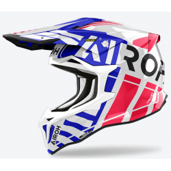 Casca motocross AIROH STRYCKER BRAVE BLUE/RED GLOSS
